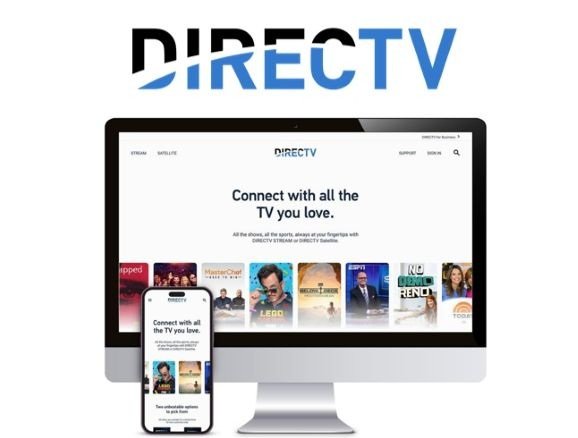 DIRECTV product experience shown on desktop and mobile